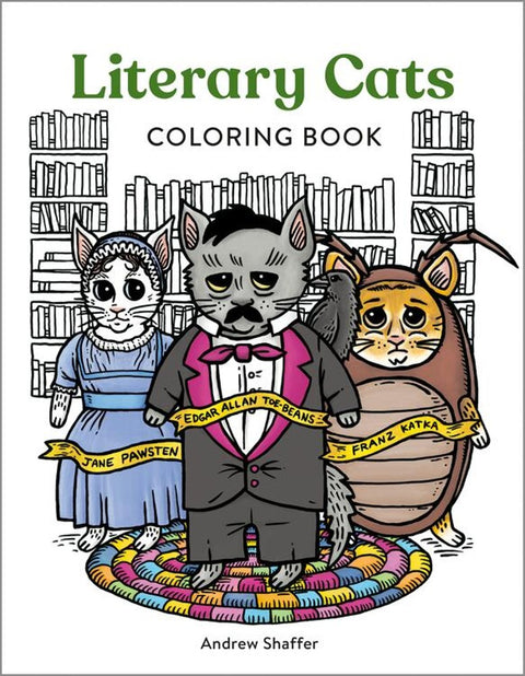 Literary Cats Coloring Book