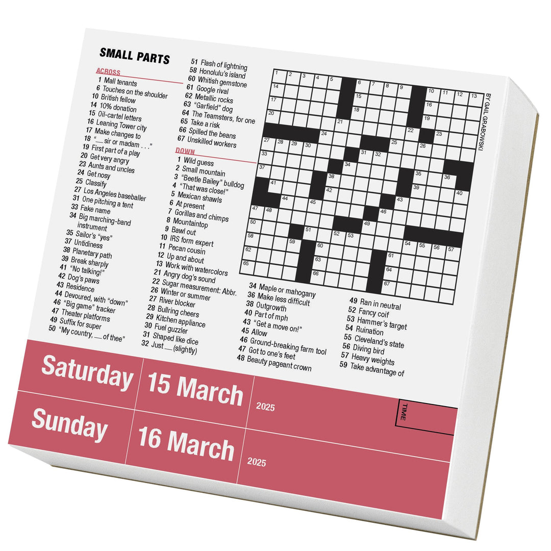 Mensa® 10Minute Crossword Puzzles PageADay® Calendar 2025