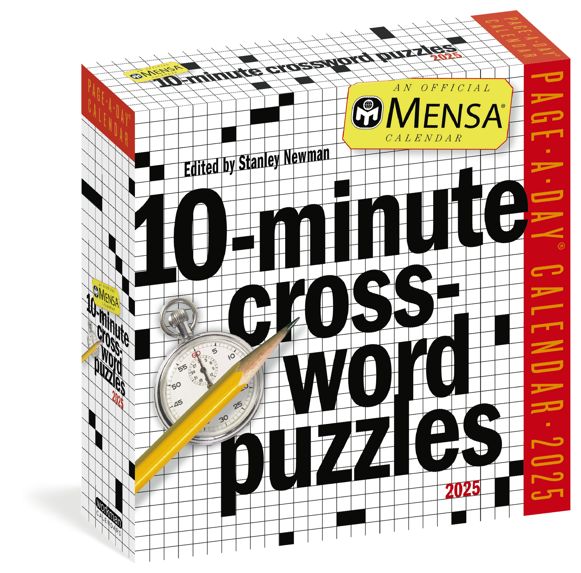 Mensa® 10Minute Crossword Puzzles PageADay® Calendar 2025