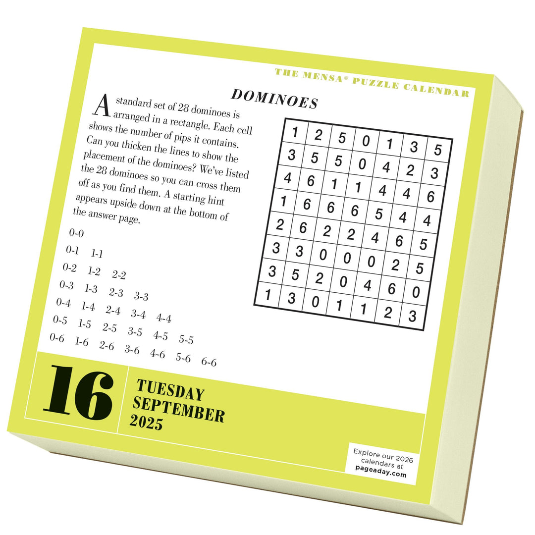 Mensa® 365 Brain Puzzlers PageADay® Calendar 2025