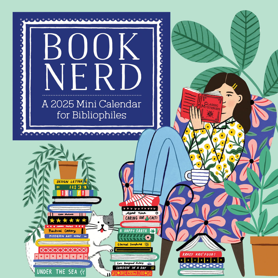 Book Nerd Mini Wall Calendar 2025 PageADay