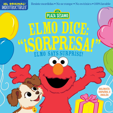 Indestructibles: Sesame Street: Bilingual English/Spanish Elmo dice: ¡Sorpresa! / Elmo Says Surprise!