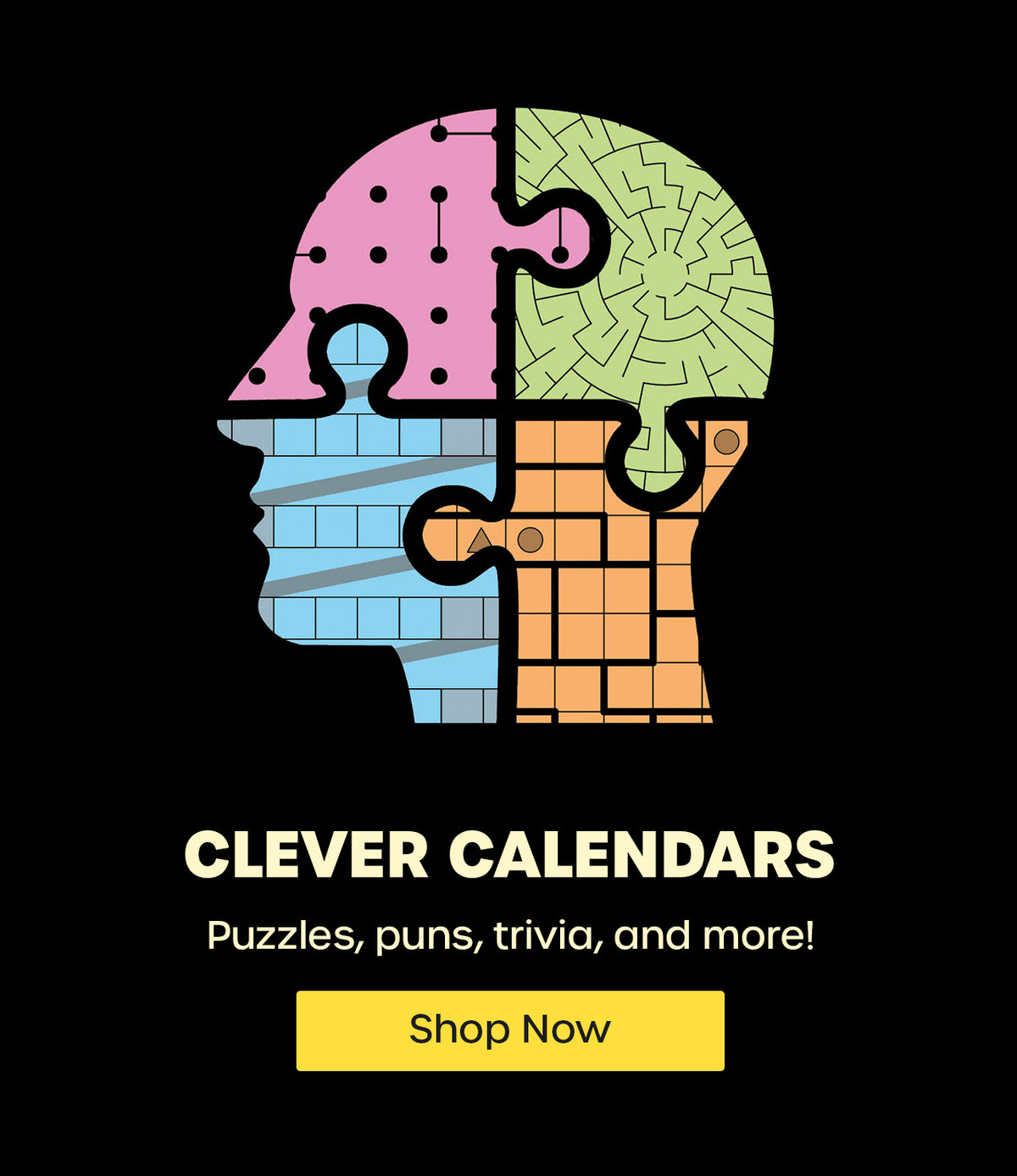 Brainy, smart calendars are here! Trivia, puzzles, and more!